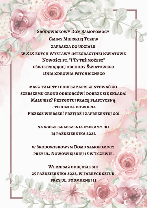 Zachęcamy do wzięcia udziału! Pamiętaj: I Ty też możesz!