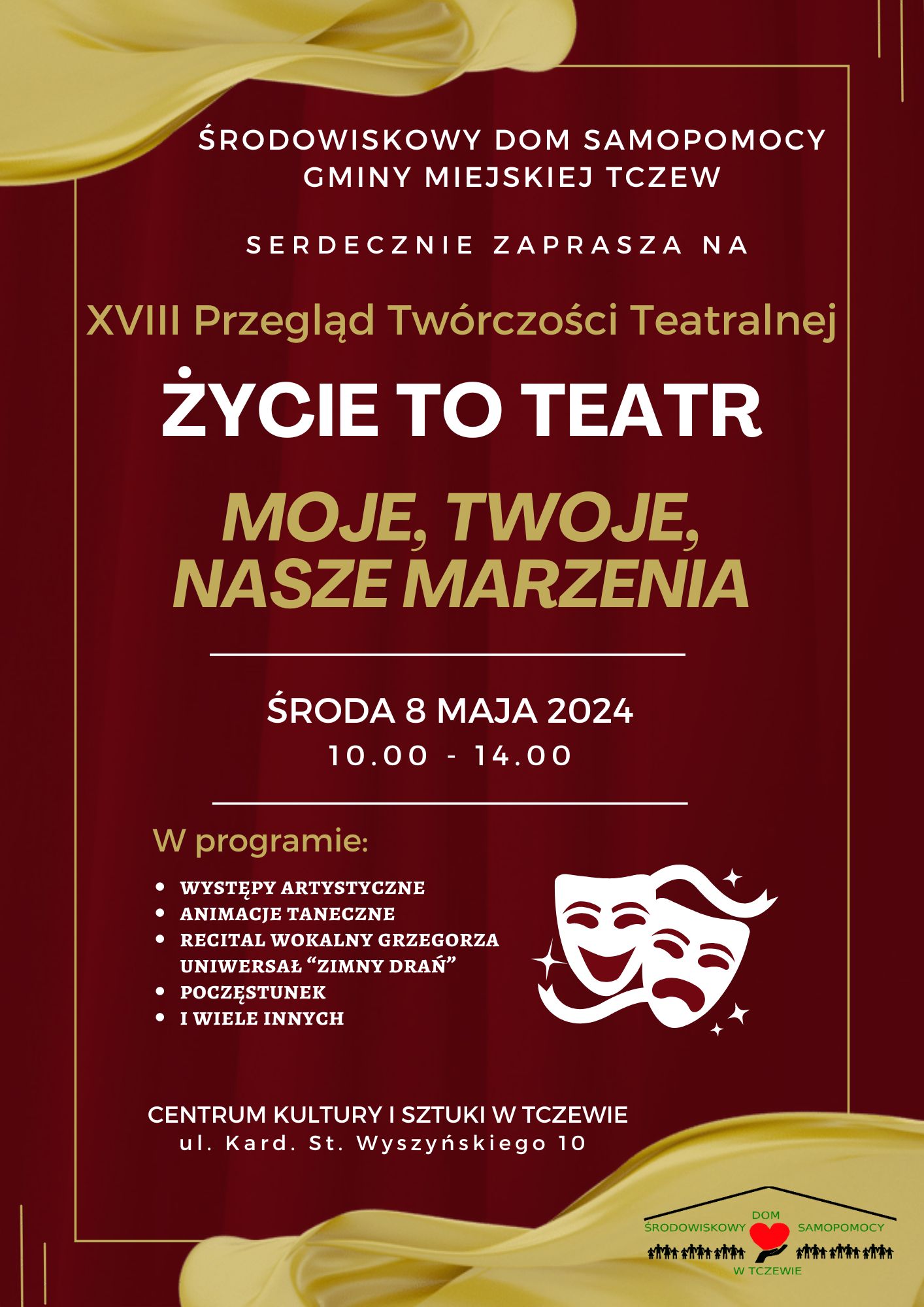 XVIII Przegląd Twórczości Teatralnej Życie to teatr – ZAPRASZAMY